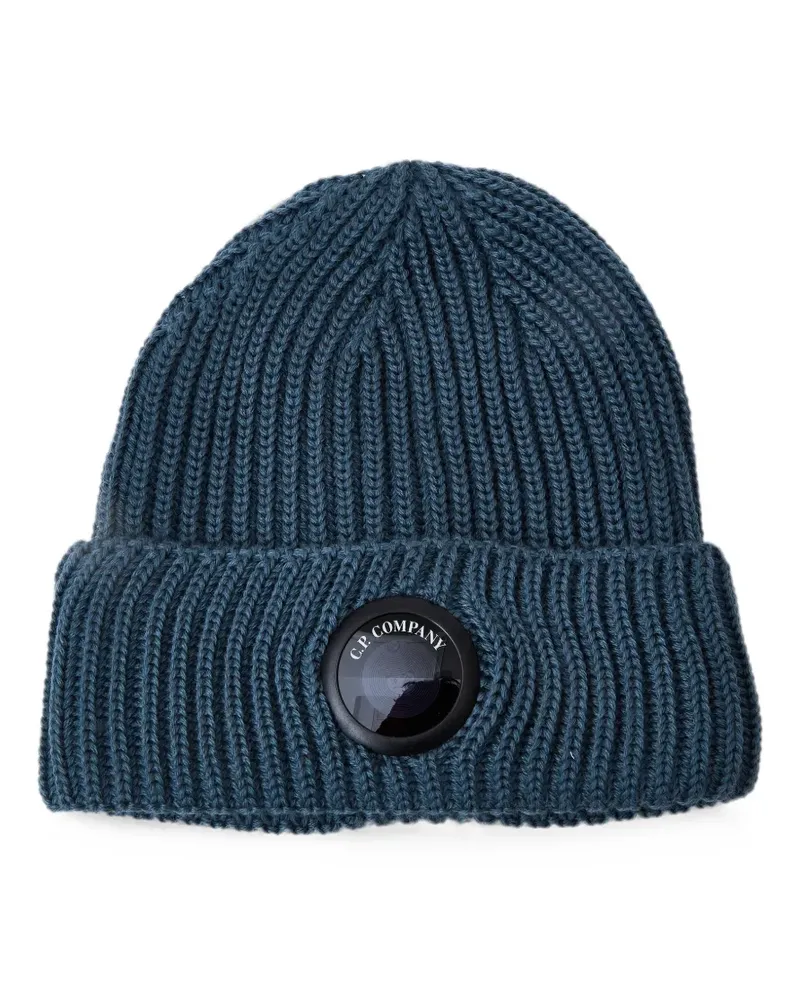 C.P. Company ribbed-knit beanie hat - Blau Blau