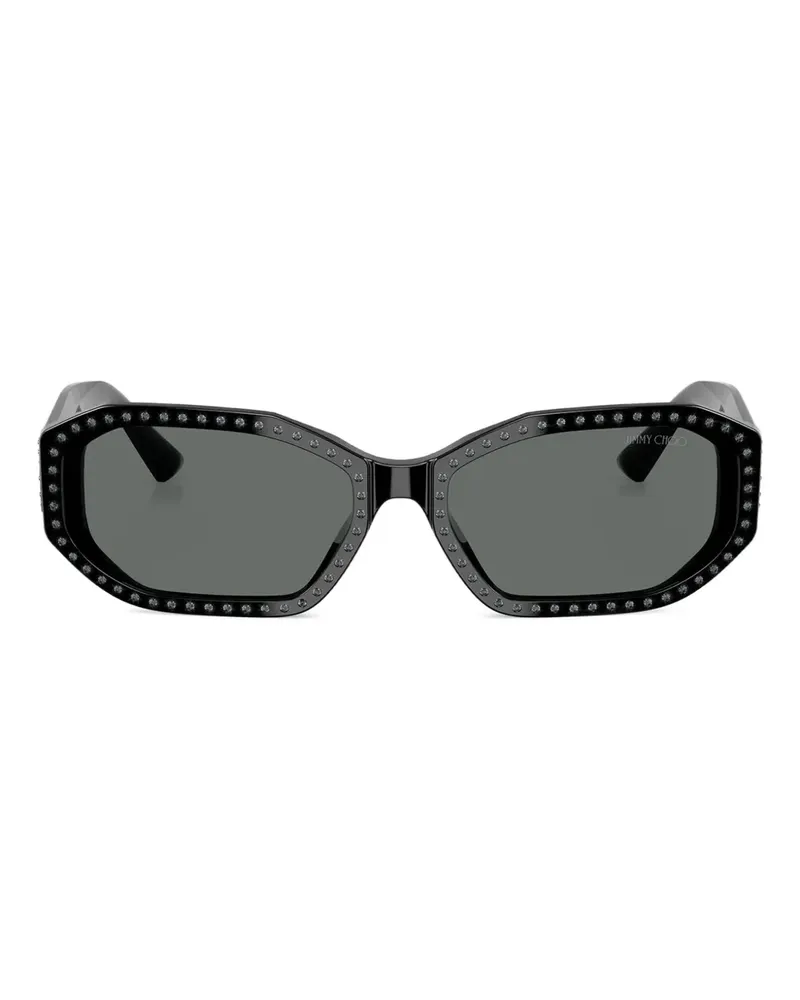 Jimmy Choo Verzierte Sonnenbrille - Schwarz Schwarz