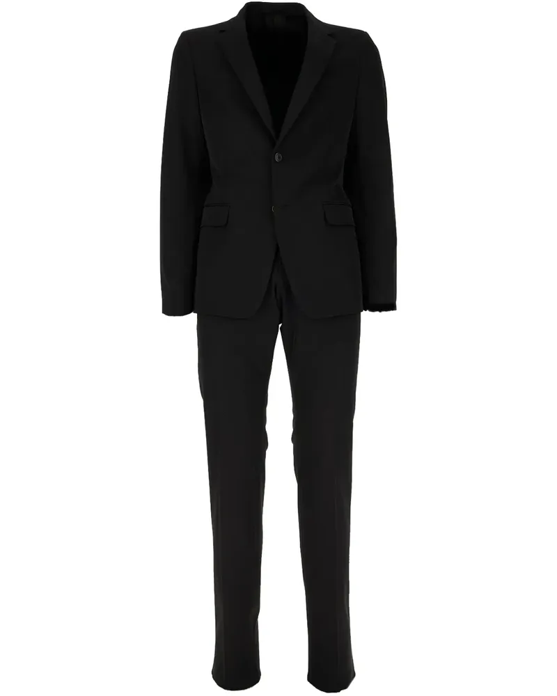 Prada Einreihiger Anzug - Schwarz Schwarz
