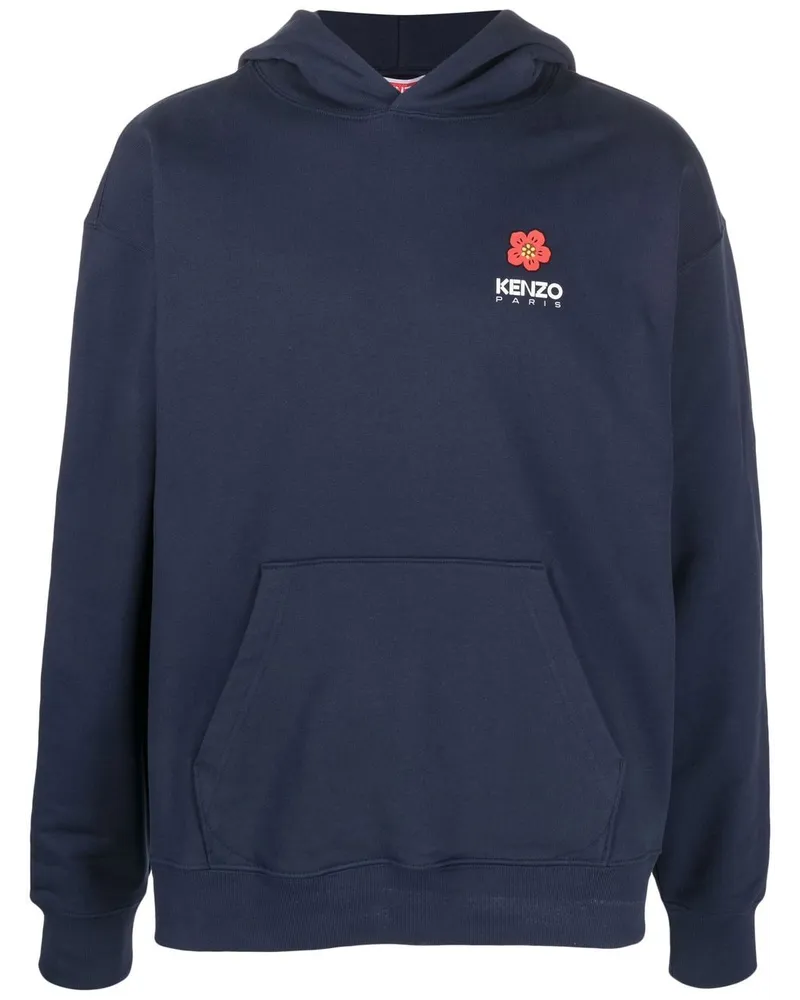 Kenzo Hoodie mit Boke Flower-Print - Blau Blau