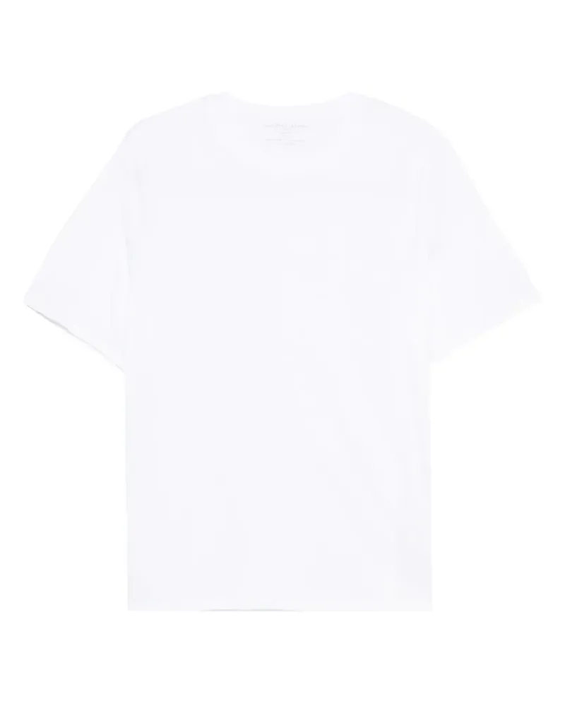 Majestic T-Shirt mit rundem Ausschnitt - Weiß Weiß