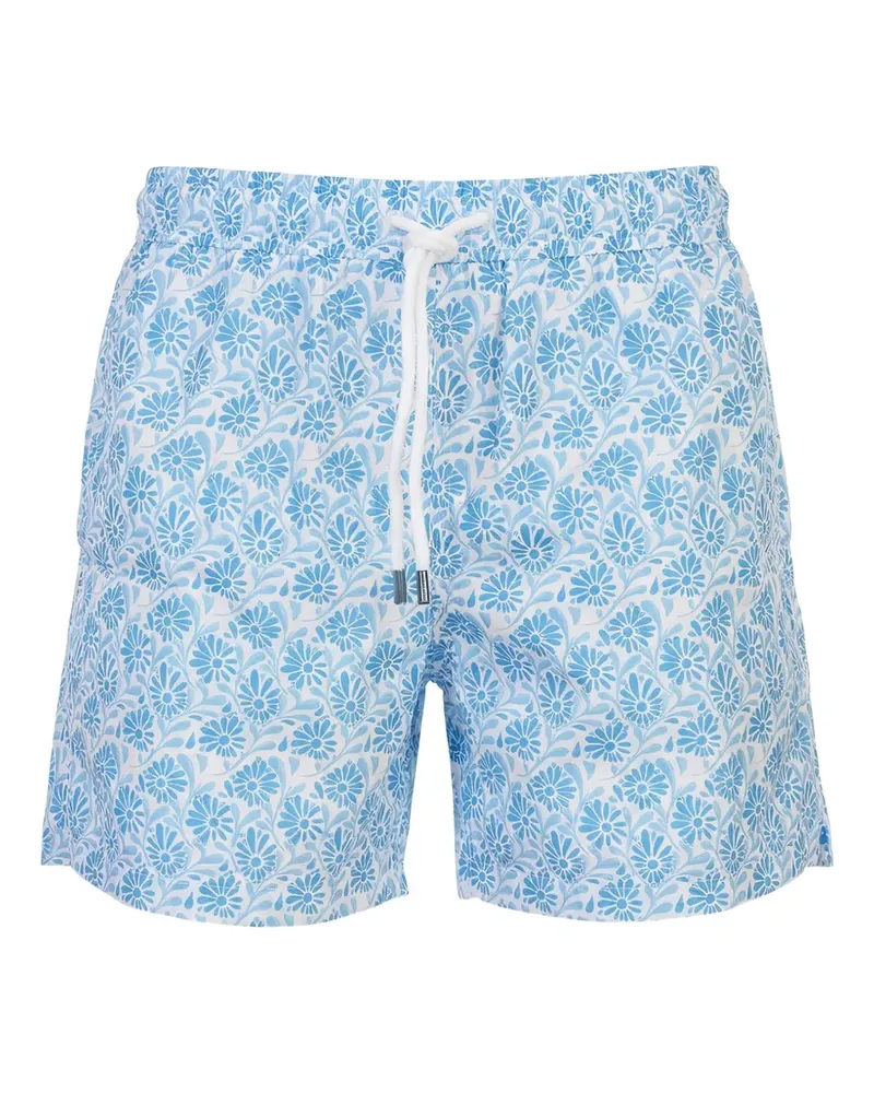 Fedeli floral-print swim shorts - Blau Blau