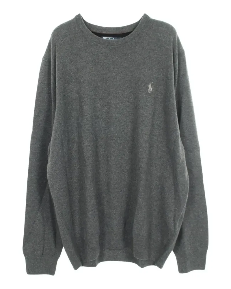 Ralph Lauren 2020s Pullover mit Logo-Stickerei - Grau Grau