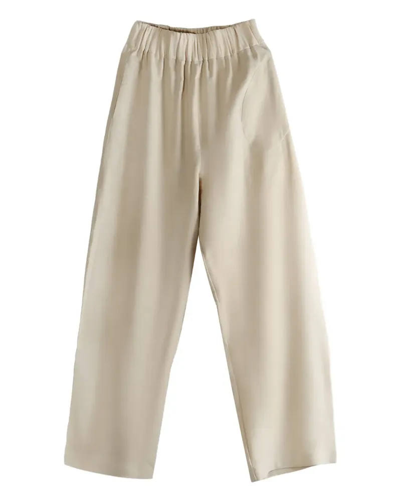 Cortana Rocco elasticated-waistband pallazo pants - Nude Nude