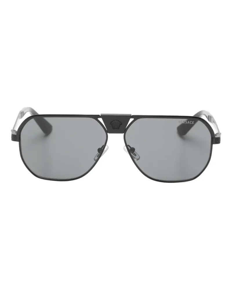 Versace Medusa Greca sunglasses - Schwarz Schwarz