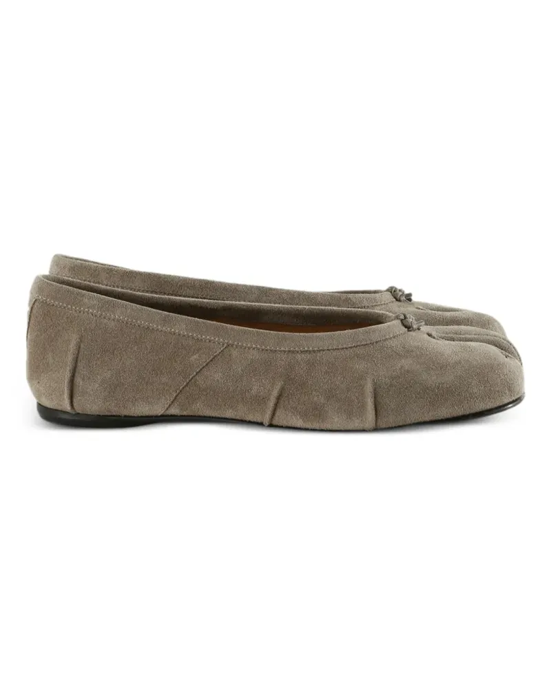 Maison Margiela Tabi-toe pleated ballet flats - Grau Grau