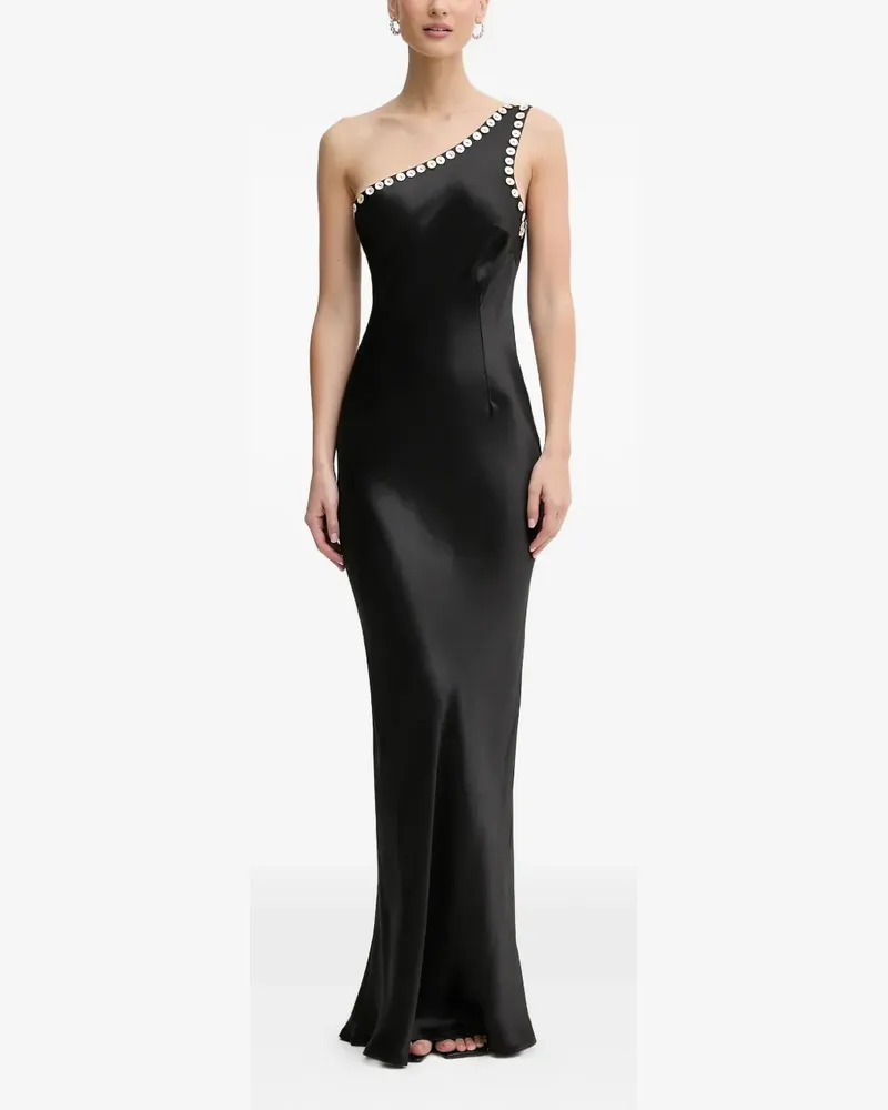 Never Fully Dressed one-shoulder maxi dress - Schwarz Schwarz