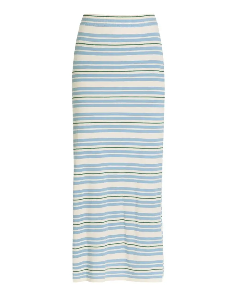 Zimmermann Rebellion striped maxi skirt - Nude Nude