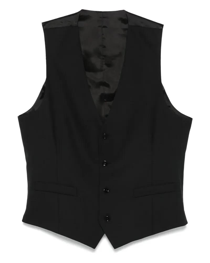 LARDINI Weste mit Einsätzen - Schwarz Schwarz