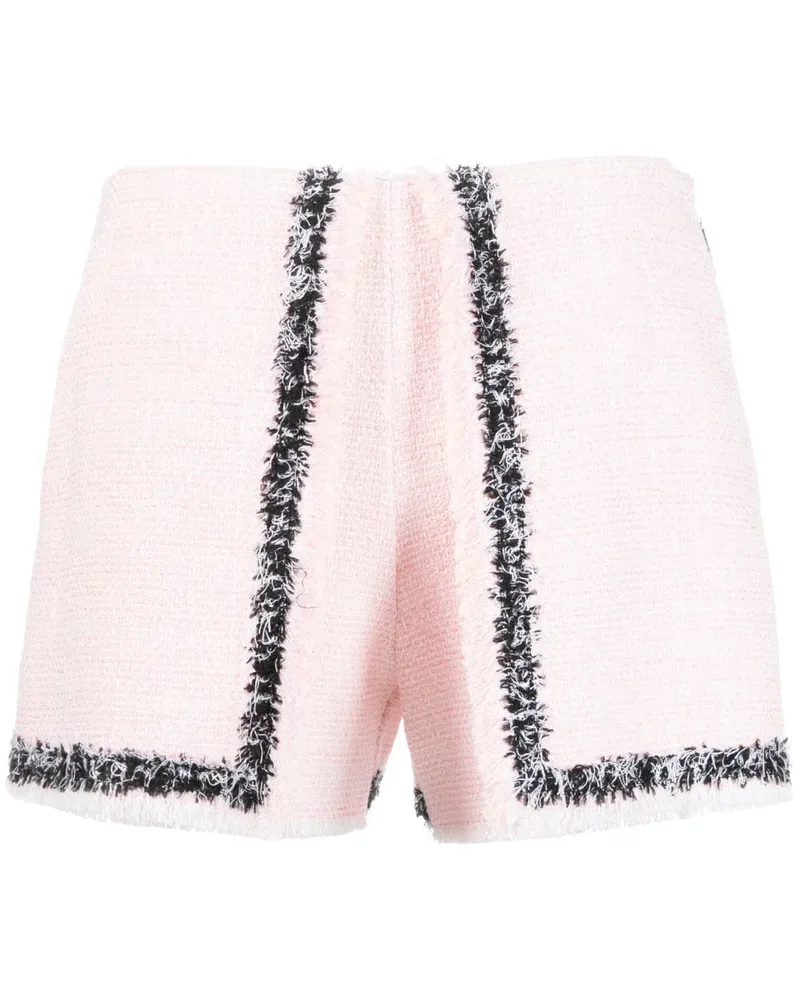 MSGM Shorts mit Fransen Rosa