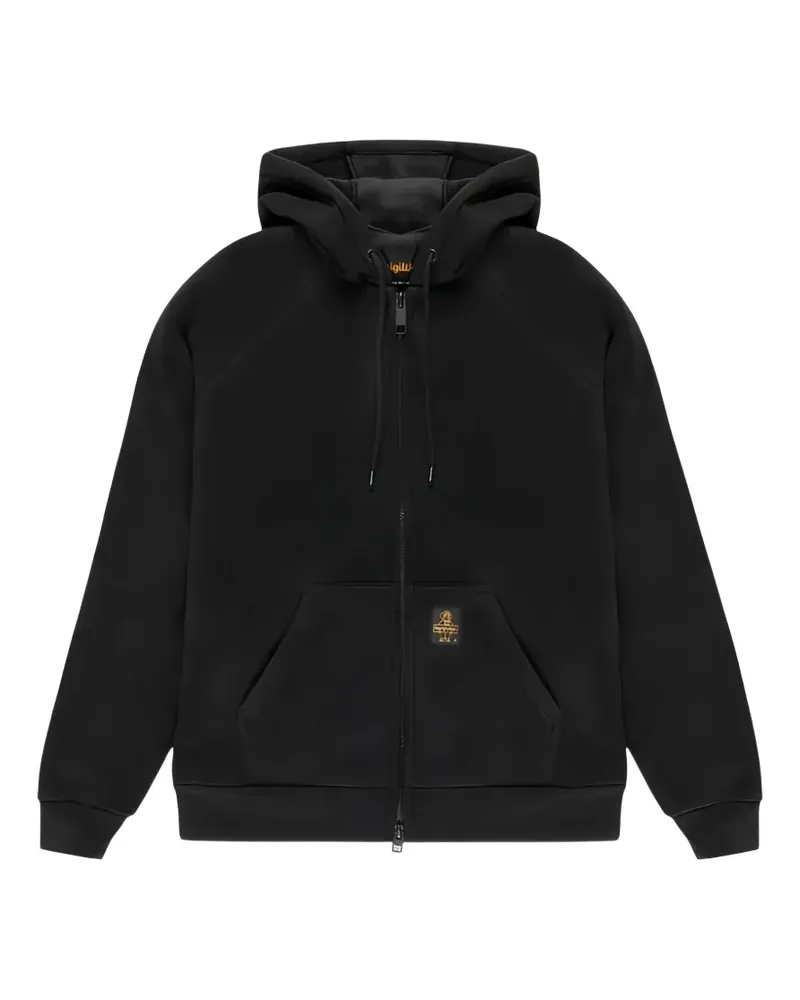 RefrigiWear Frankie logo-patch hoodie - Schwarz Schwarz