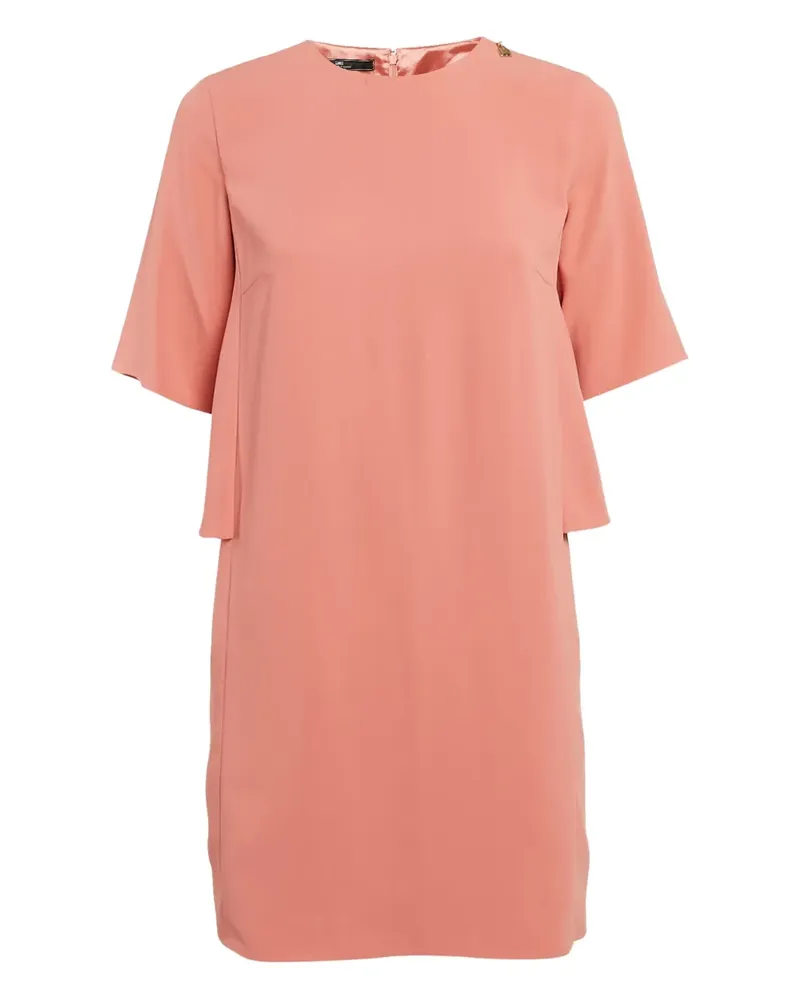 Elisabetta Franchi Midikleid mit Rüschendetail - Rosa Rosa