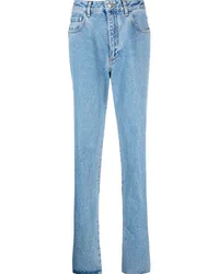 GCDS Bling Jeans mit Cut-Outs Blau