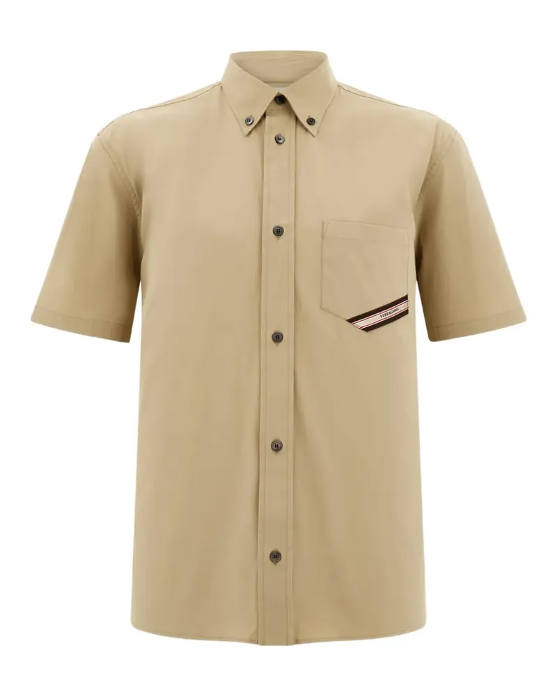 Ferragamo short-sleeve shirt - Nude Nude