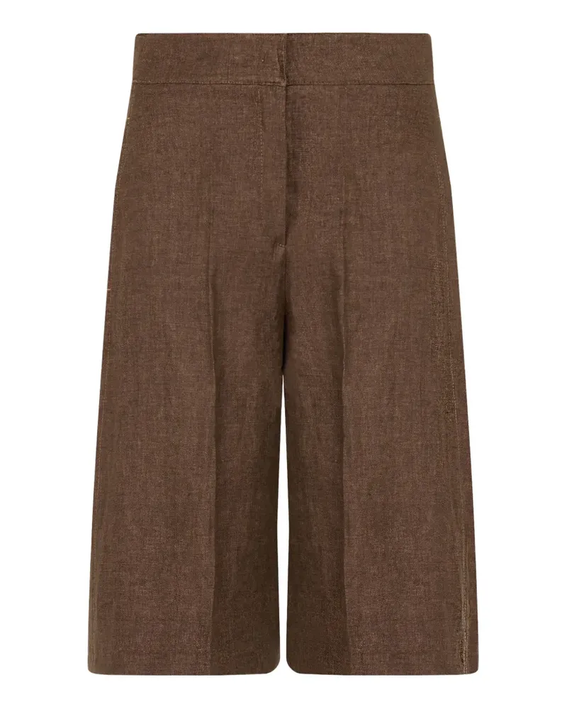 Slowear pressed-crease wide-leg shorts - Braun Braun