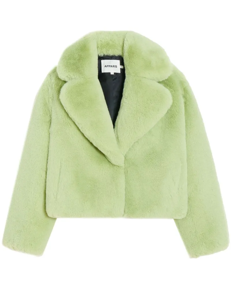 APPARIS Miller Jacke aus Faux Fur - Grün Grün