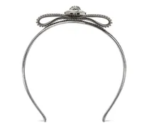 Gianni Metal Mesh Ribbon Haarreif - Silber