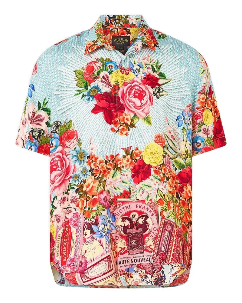 Camilla floral-print shirt - Blau Blau