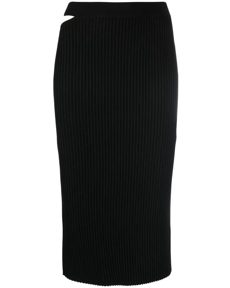 Helmut Lang Gestrickter Rock - Schwarz Schwarz