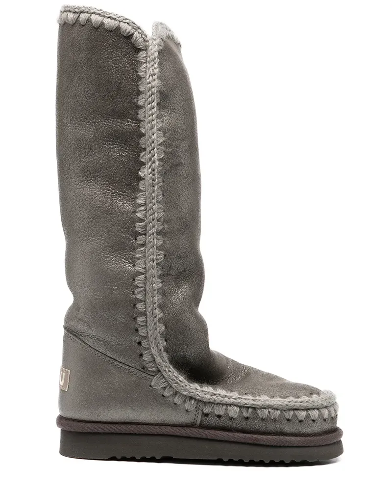 Mou Halbhohe Schneestiefel - Grau Grau