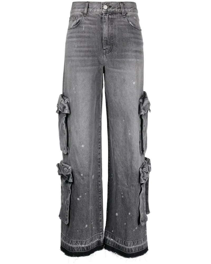 Amiri Baggy Wide-Leg-Jeans - Grau Grau