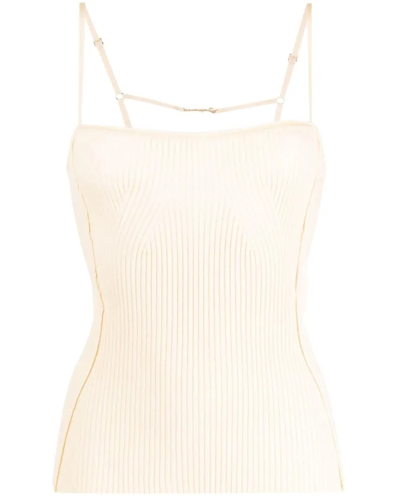 Jacquemus Geripptes Le Haut Sierra Tanktop - Nude Nude