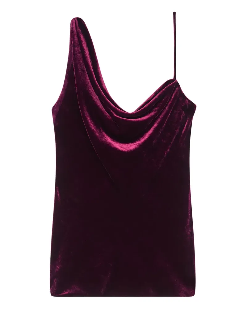 Dries van Noten Oberteil mit Wasserfallkragen - Violett Violett