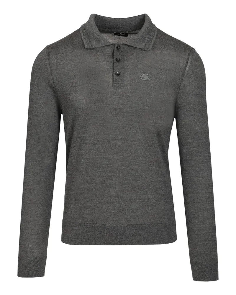 Etro Fuji Pullover mit Pegasus-Stickerei - Grau Grau