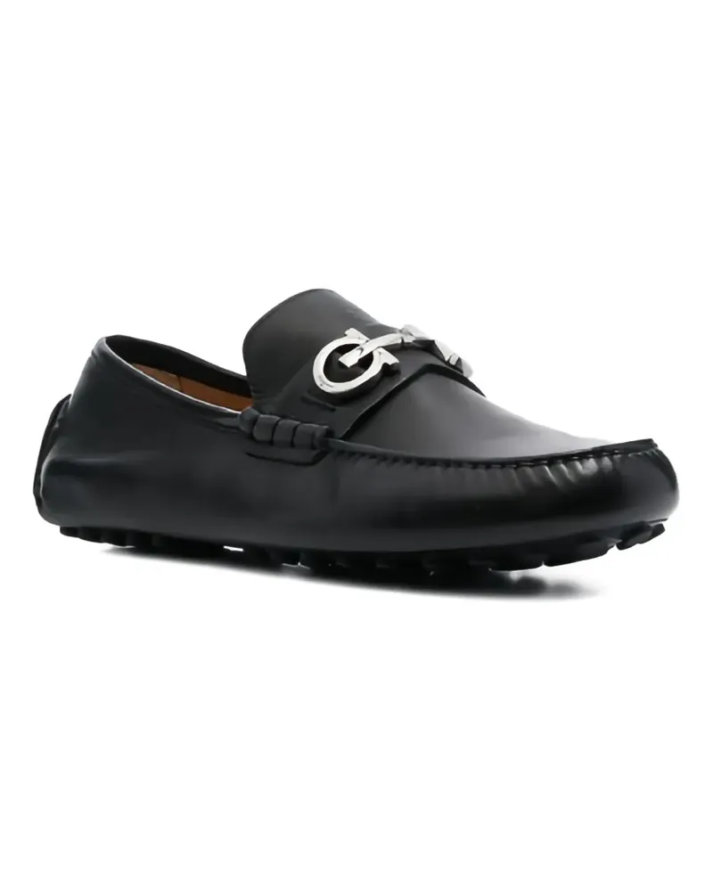 Ferragamo Sandalen mit Gancini-Schild - Schwarz Schwarz