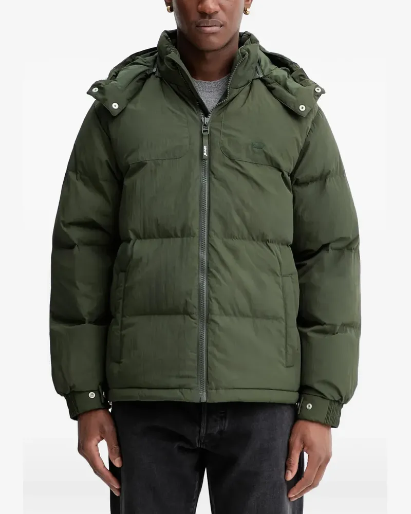 Levi's Gesteppte Rockridge Kapuzenjacke - Grün Grün