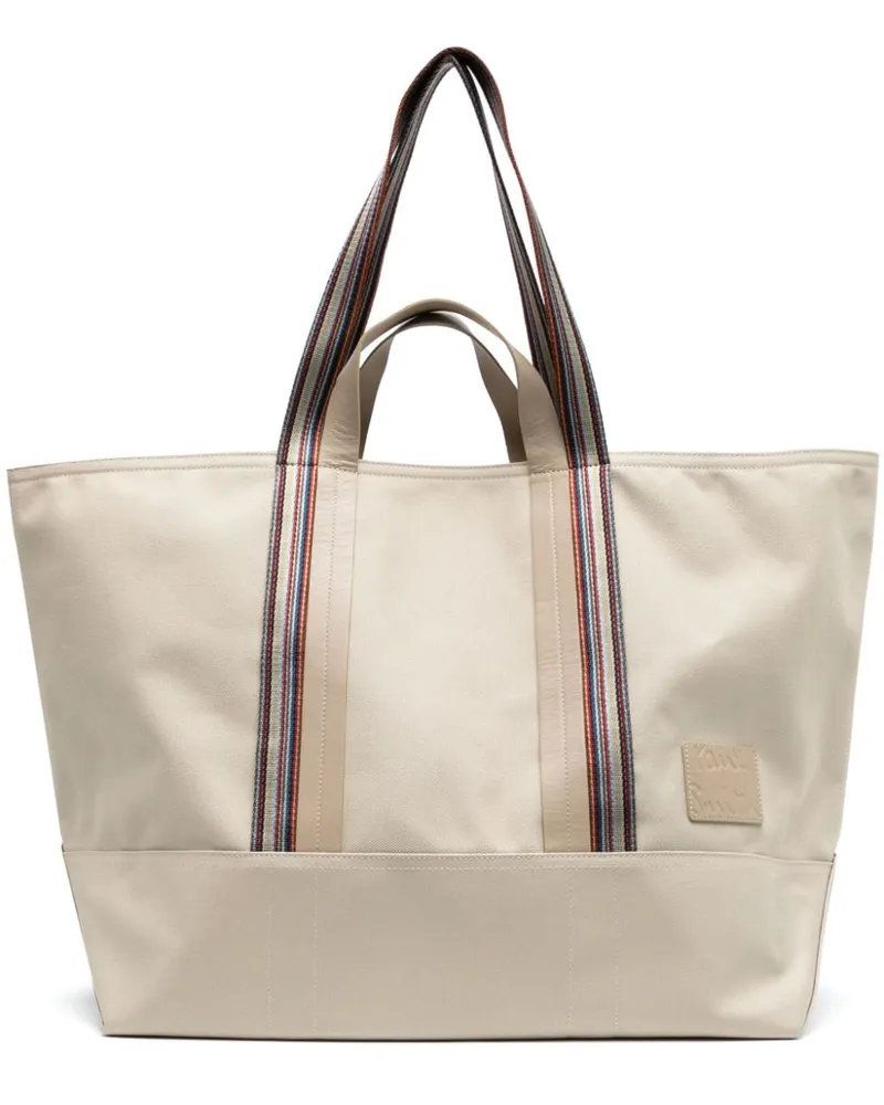 Paul Smith Shopper mit Logo-Patch Braun