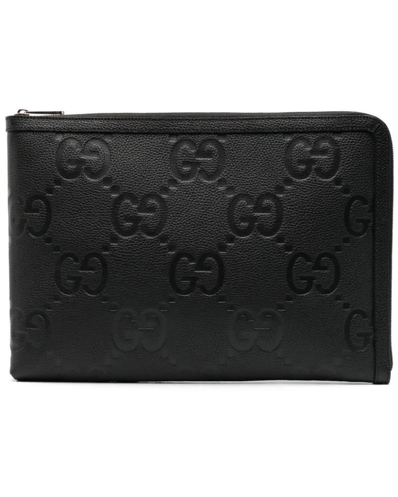 Gucci Kleine Aktentasche mit Jumbo GG - Schwarz Schwarz