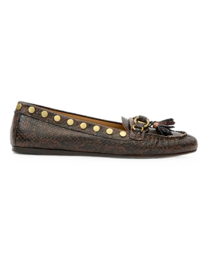 Isabel Marant Faxel Loafer mit Nieten - Braun Braun