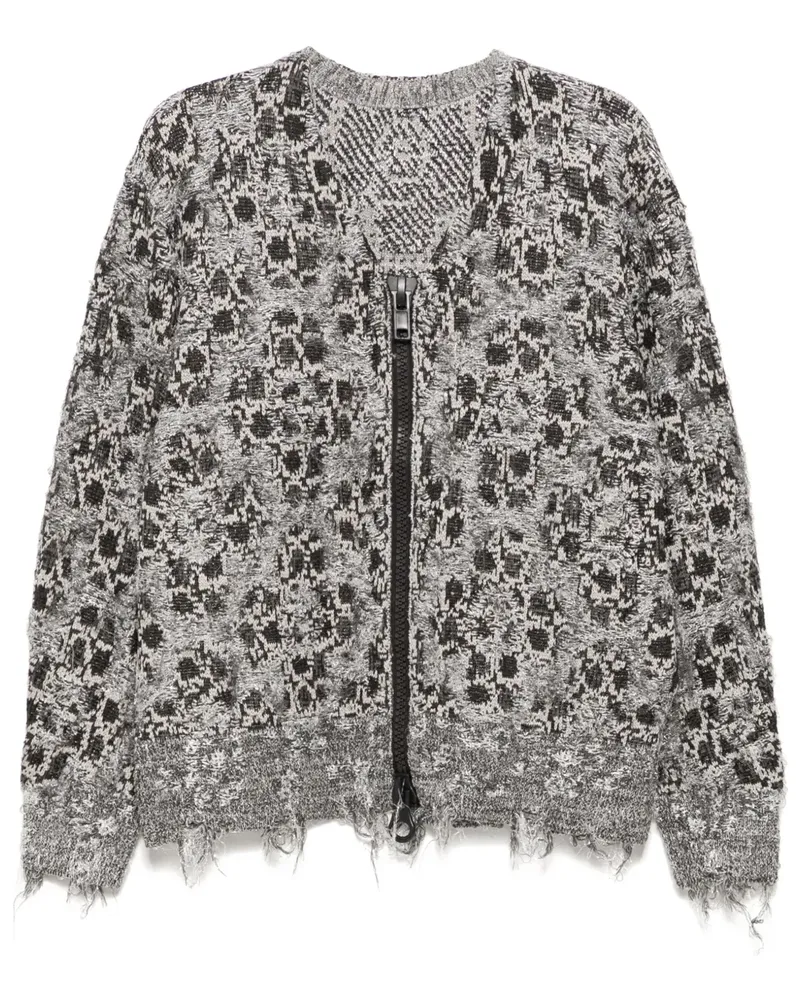 JNBY Cardigan mit Print - Grau Grau