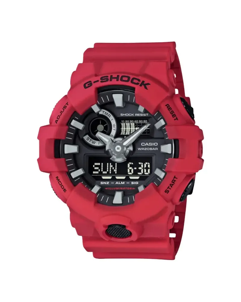 Casio Analog-Digital GA700-4A 53mm - Schwarz Schwarz