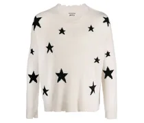 Kaschmirpullover im Distressed-Look - Nude