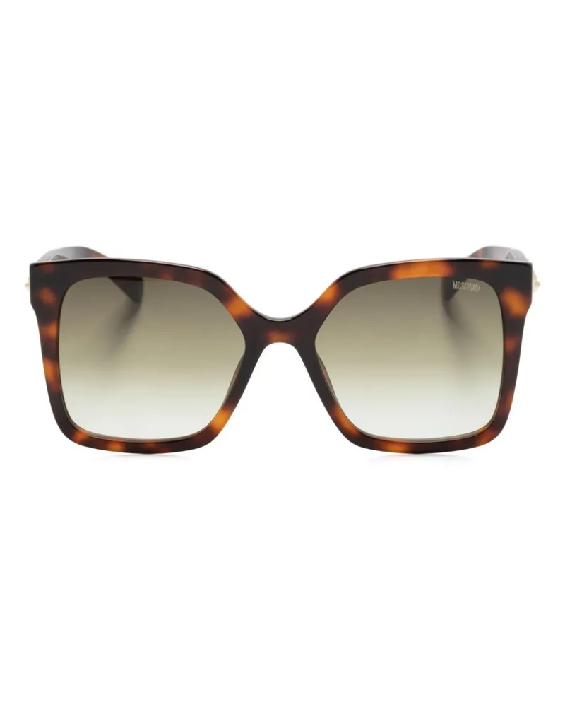 Moschino Mos 123S Sonnenbrille mit eckigem Gestell Braun