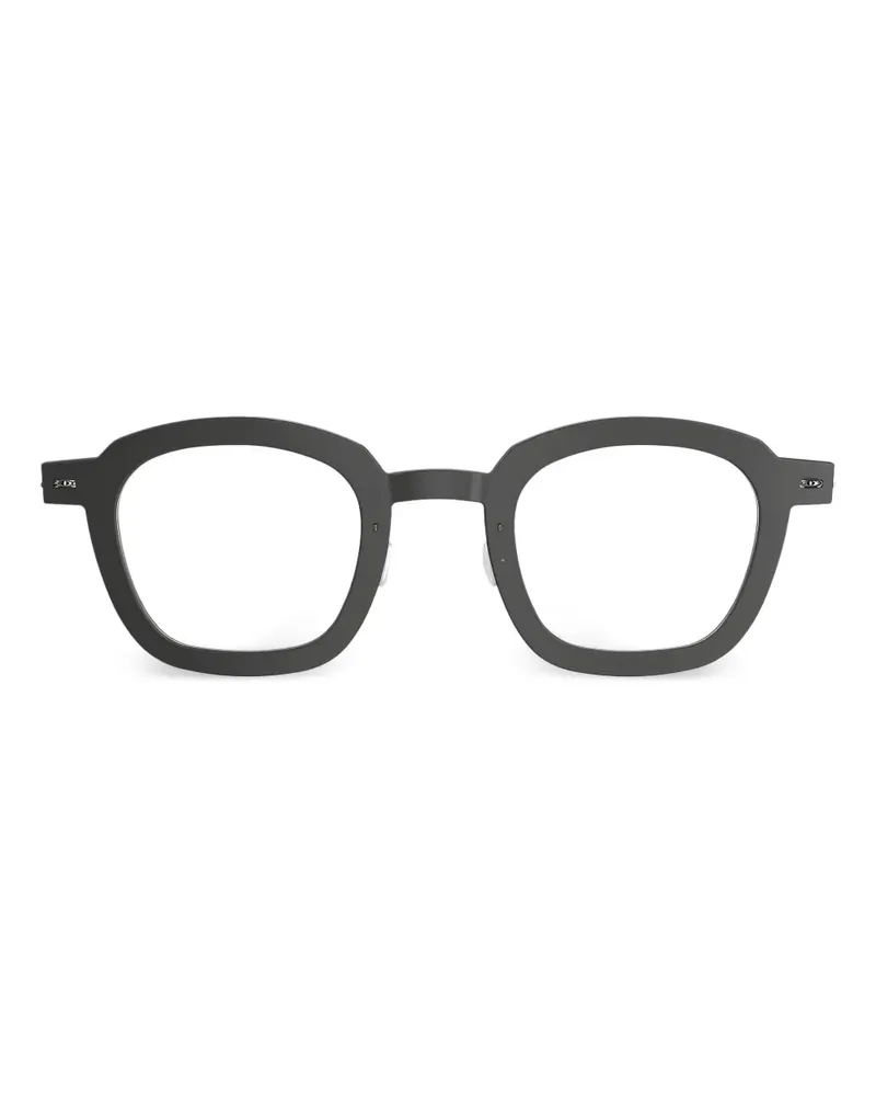 Lindberg 6587 Brille mit rundem Gestell - Grau Grau