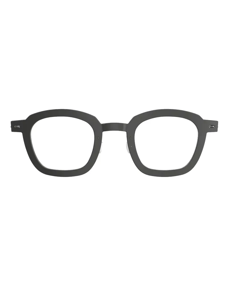 Lindberg 6587 Brille mit rundem Gestell - Grau Grau