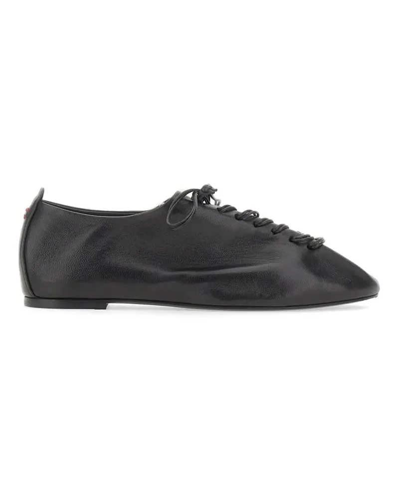 HALMANERA Dave tapered leather sneakers - Schwarz Schwarz