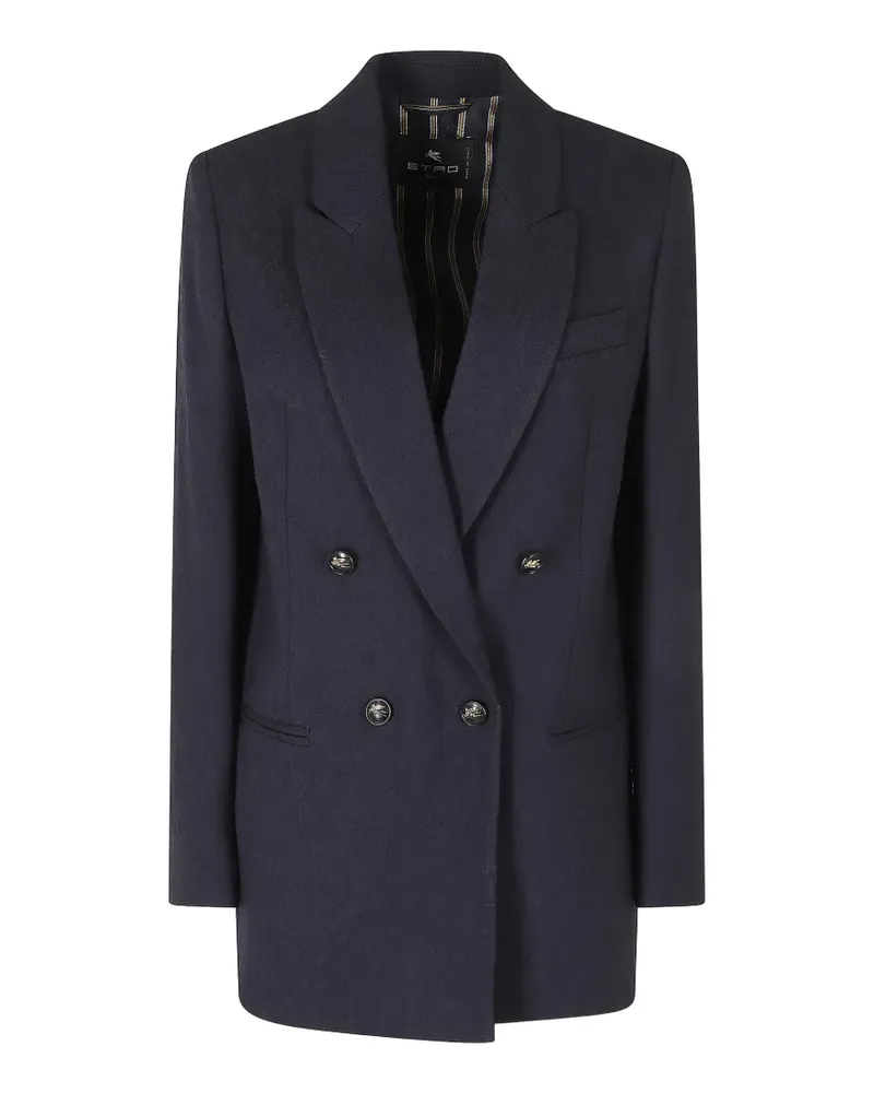 Etro Doppelreihiges Sakko - Blau Blau