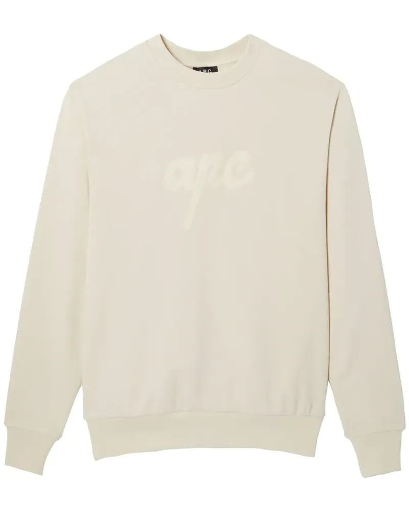 A.P.C. Sweatshirt mit Logo-Print - Nude Nude