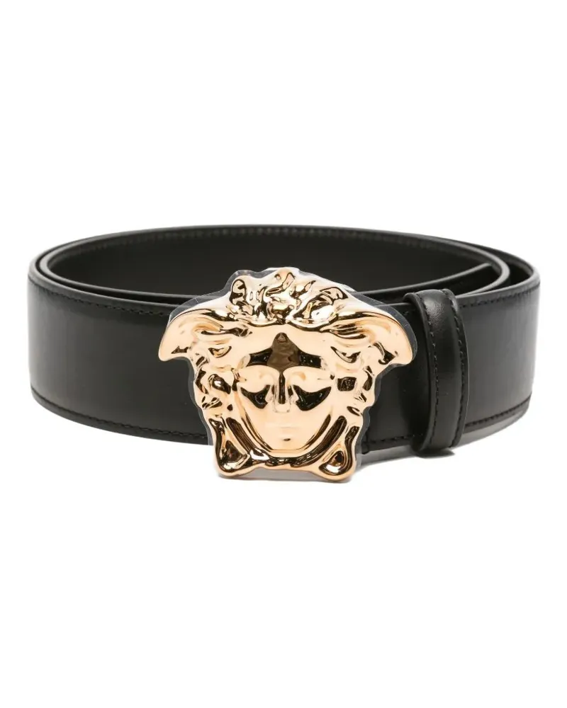 Versace Gürtel mit Medusa-Kopf-Schnalle - Schwarz Schwarz