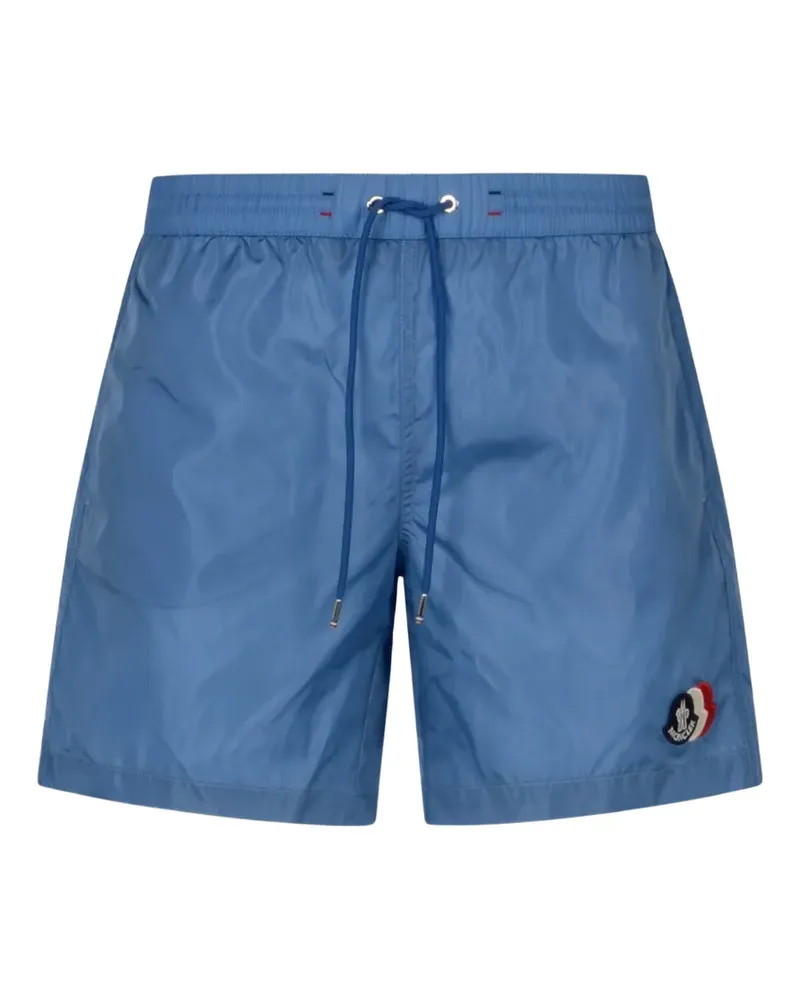 Moncler Badeshorts mit Logo-Patch - Blau Blau