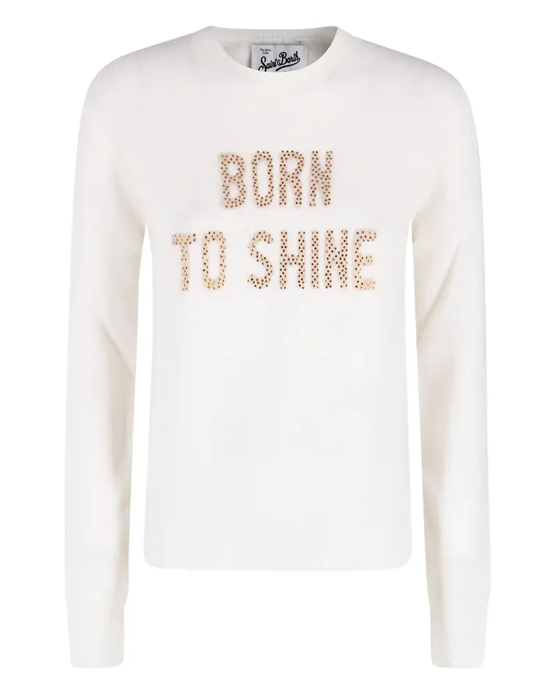 MC2 Saint Barth strass-embelishment sweater - Weiß Weiß
