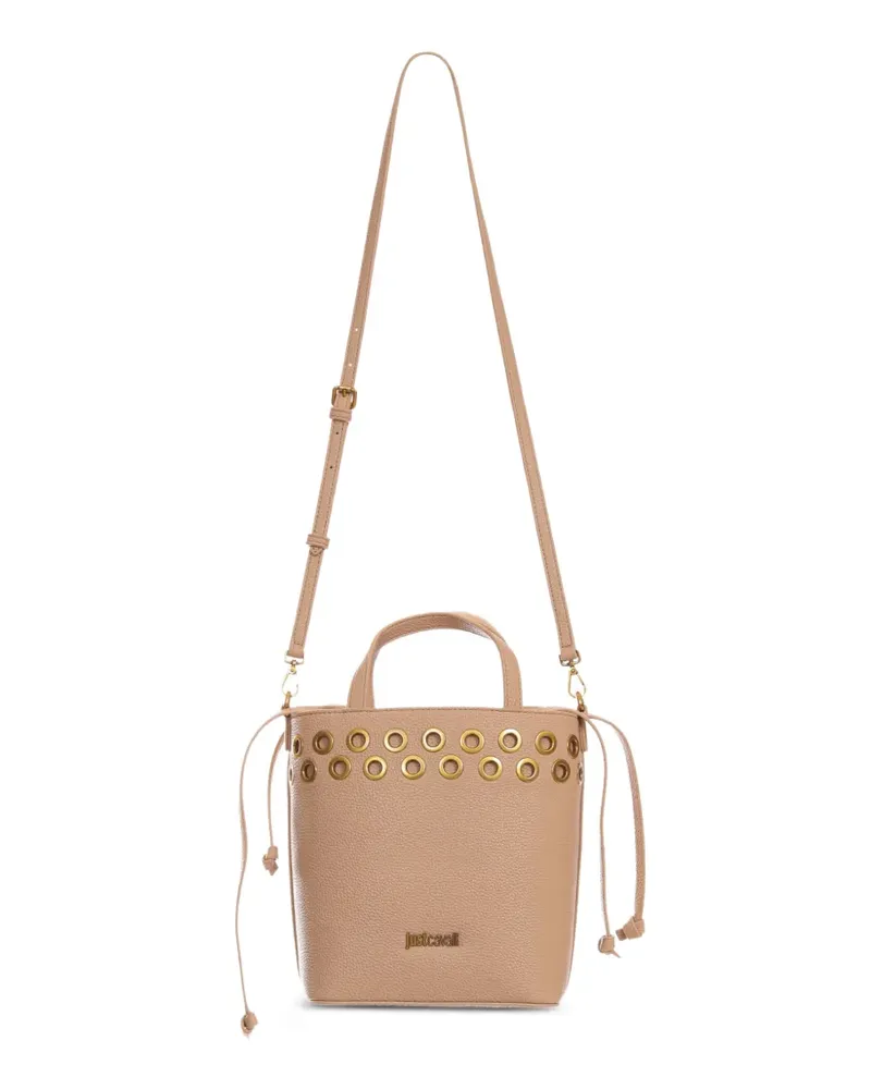 Just Cavalli Beuteltasche mit Ösendetail - Nude Nude