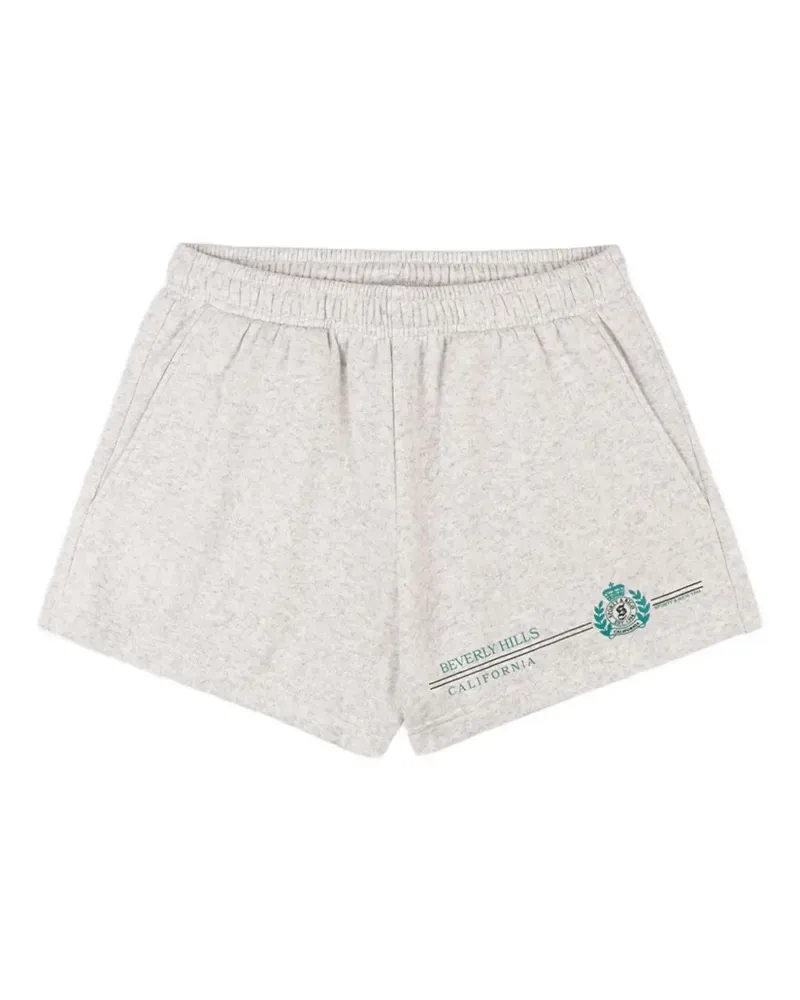 SPORTY & RICH Soft Disco Shorts - Grau Grau