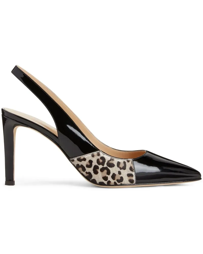 Giuseppe Zanotti Susie Feline Slingback-Pumps 85mm - Schwarz Schwarz