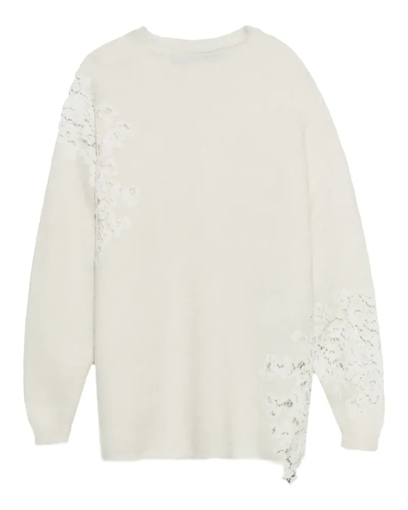 BIMBA Y LOLA Pullover mit Stehkragen und Spitzendetail - Nude Nude