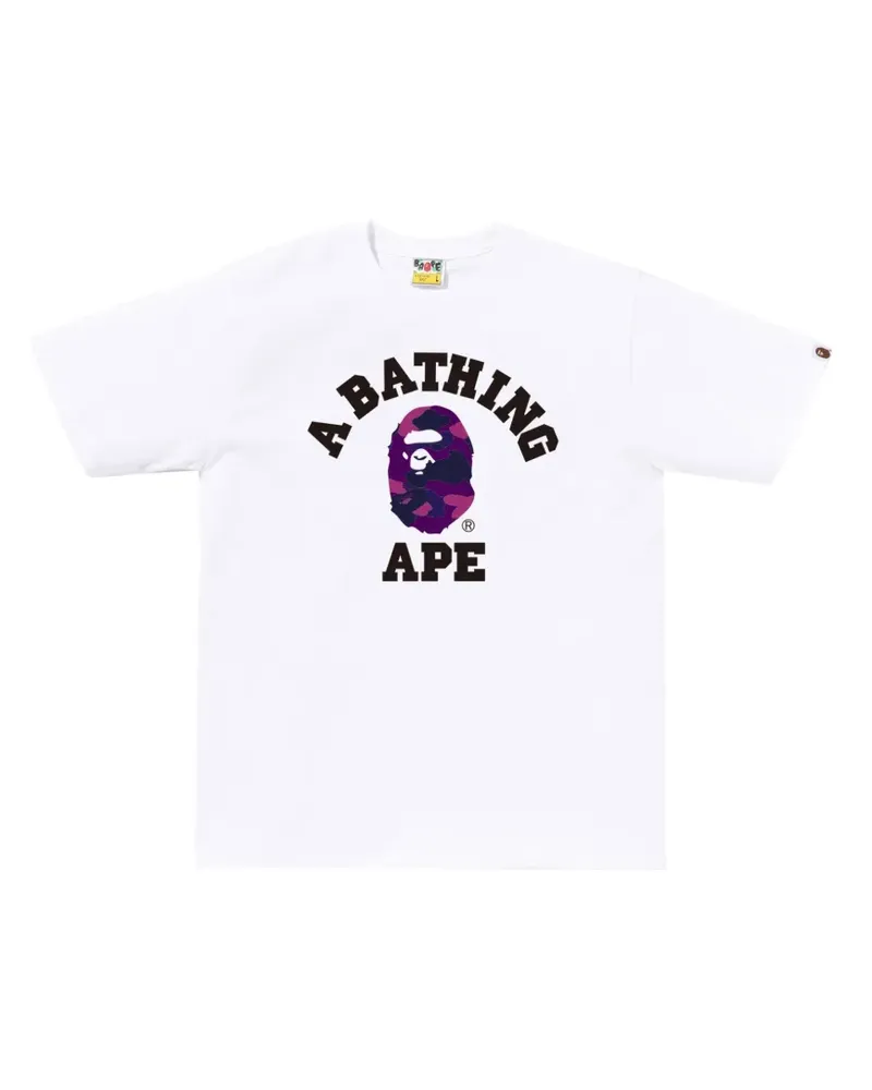 BAPE Color Camo College T-Shirt - Weiß Weiß